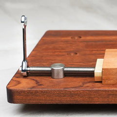 Premium Brass & Stainless Steel Woodworking Vise, 120mm Clamping, 19/20mm Diameter, Extended Design, Lock-Tight Mechanism