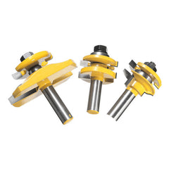 3pcs 1/2 Inch Shank Router Bit Set Wood Working Tool
