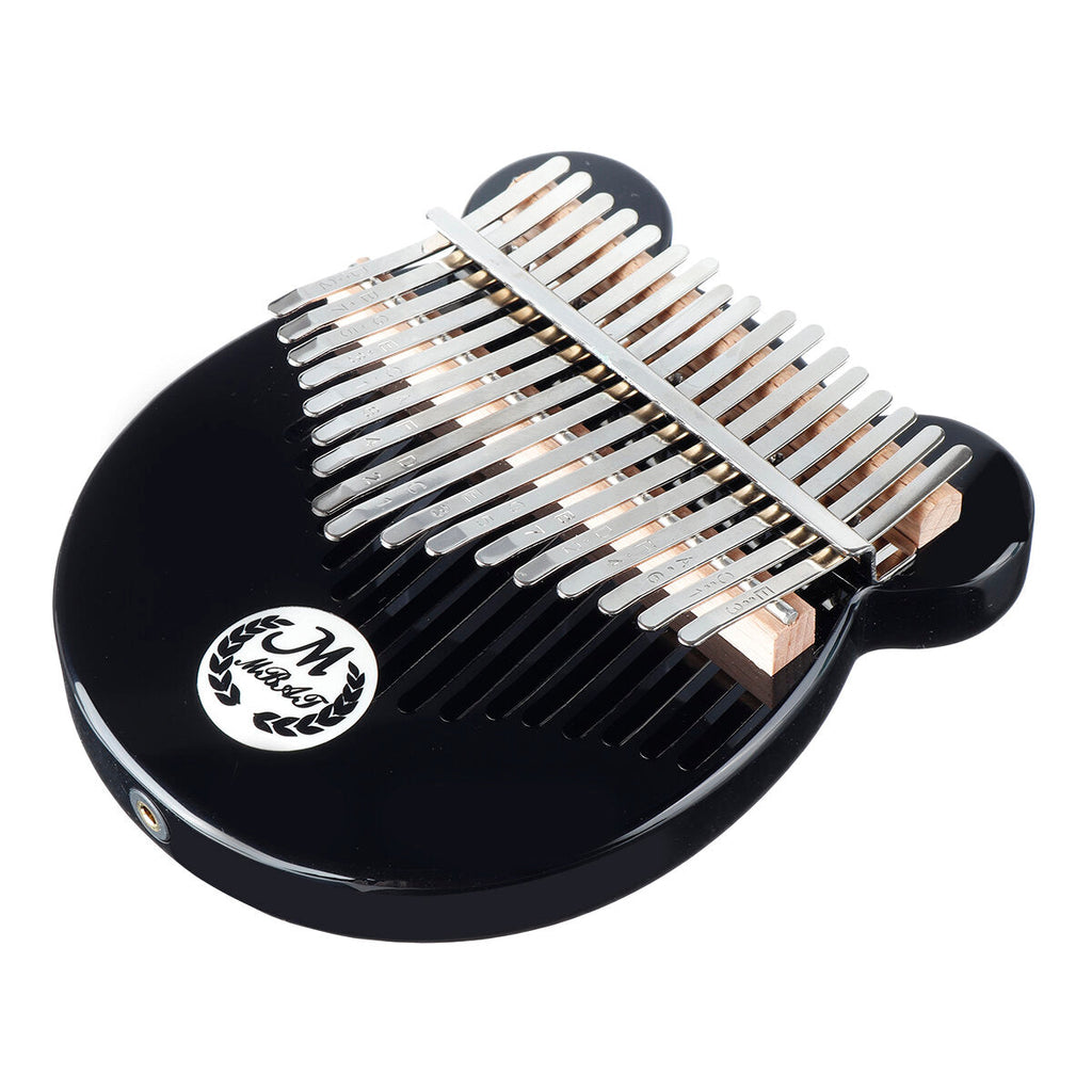 Crystal Bear Finger Piano 17 Keys Kalimbas Thumb Piano Instrument With Tuning Hammer For Beginner