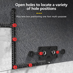 Universal Multi-Angle Measuring Ruler - Durable Aluminum Alloy, Accurate Laser-Etched Marks, Time-Saving Tool for Various Projects