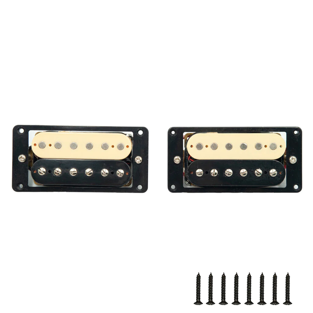 2 PCS Guitar Pickup Zebra Faced Humbucker Double Coil Electric Guitar Pickups 50/52mm Guitar Accessories