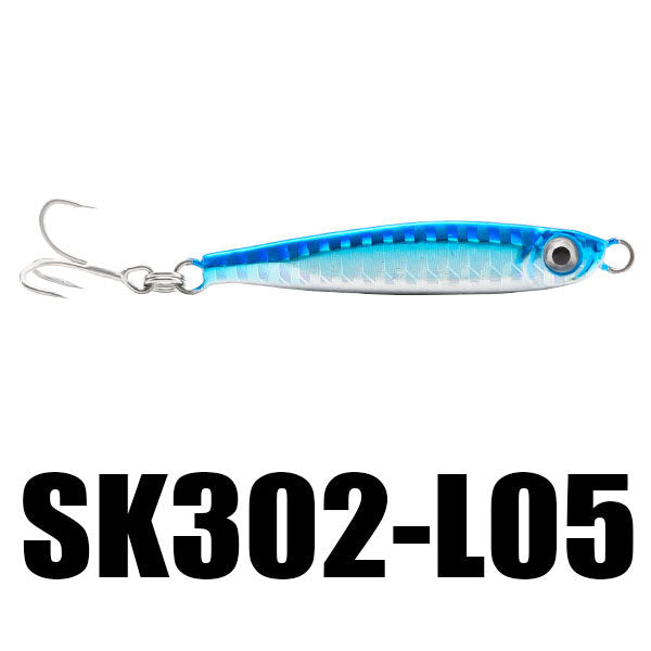 1PC 21g 65mm Jigging Fishing Lure Metal Sinking Spoon Fishing Baits 3D Eyes