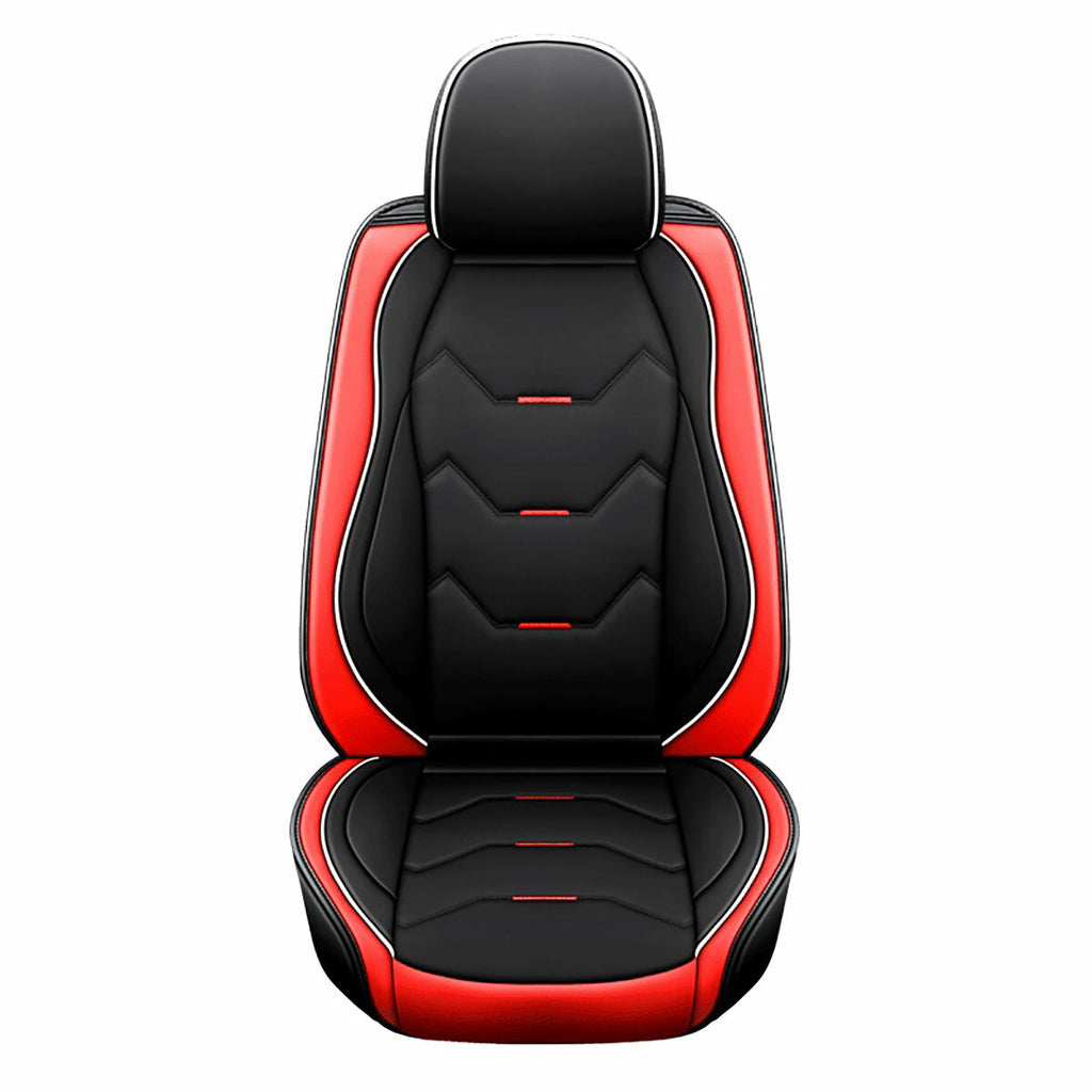 Universal PU Leather Car Auto Front Seat Cushion Pad Cover Protector Mat Black