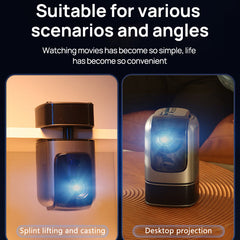 Full HD 1080P LED Projector, Android 11.0, 2+32GB, WiFi6, Auto Keystone, HiFi Speaker, Wireless Screen Mirroring, Home Theater