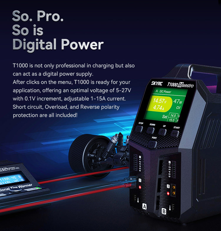 450W 20A Maestro AC/DC Dual Balance LiPo Charger for 1-6S LiPo Battery