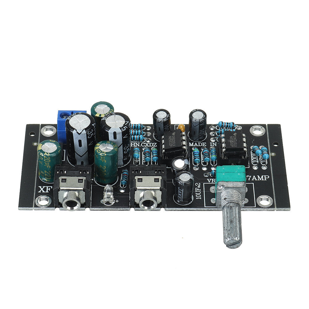 AC 6V~18V/ DC9-24V Dual-channel Single Power Supply 47 Amplifier Board Circuit Board PCB Module