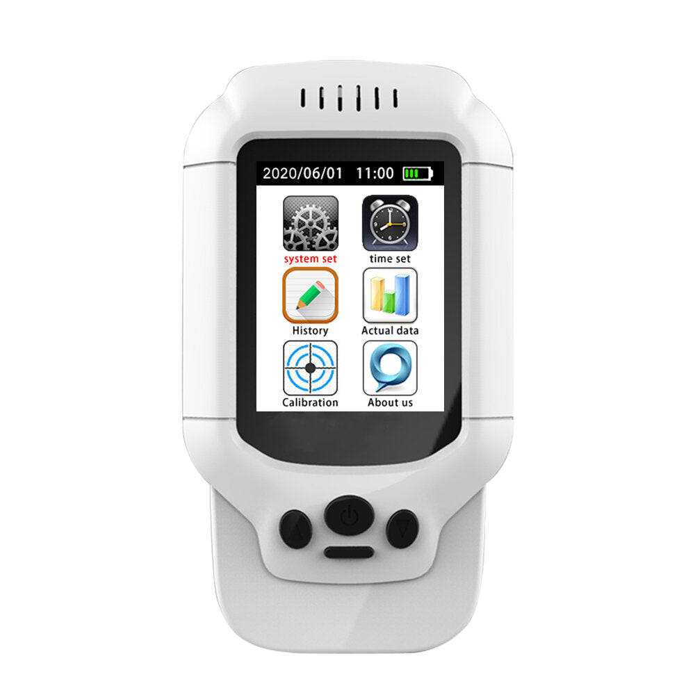PM2.5 O Ozone TVOC Air Quality Tester USB Instrument 2.8 LCD Screen Carbon Dioxide Formaldehyde Dust Haze Meter