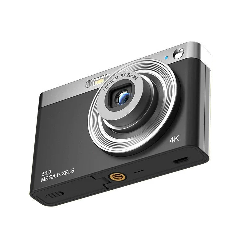 4K 50MP Digital Camera Video Camcorder 2.88" IPS Screen AF 8X Zoom 750mAh Portable Mirrorless Camera