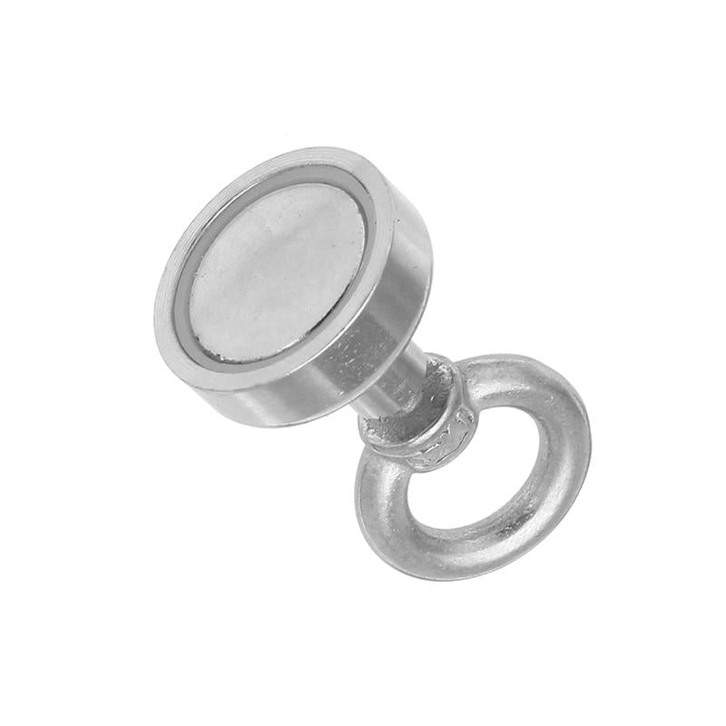 20mm 9kg Neodymium Recovery Magnet Metal Detector Eyebolt Circular Ring Magnet