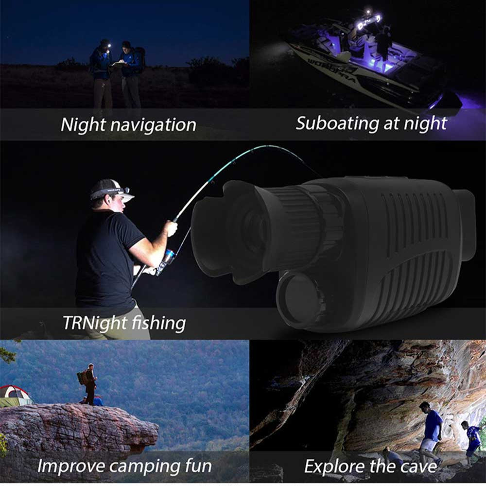 1080P HD Night Vision Monocular, 5X Zoom, Dual-use Telescope, 7-Level Infrared, IP54 Waterproof for Outdoor Hunting
