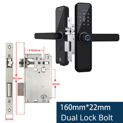 WiFi Smart Lock Core Cylinder Intelligent Security Door Lock Bluetooth Double Lock Body Encryption with Keys Work with Smart Life APP