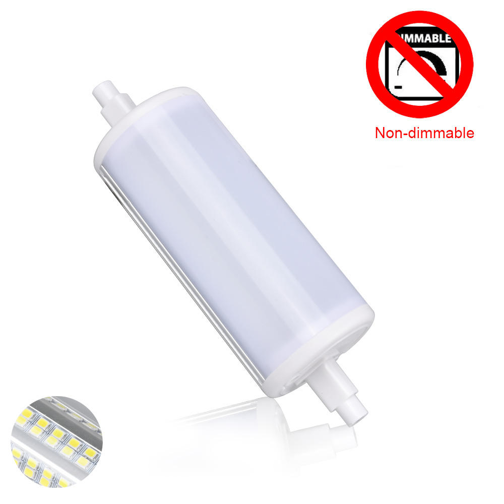 118MM 10W Non-dimmable Milky Cover Warm White Pure White SMD2835 78LED Corn Floodlight Bulb AC85-265V