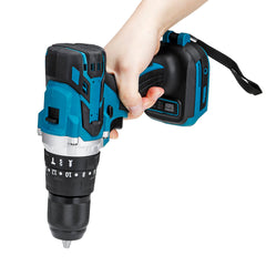 350N.m 3 In 1 Regulated Speed Drill Brushless Electric Impact Drill Driver Hammer Drill For 18V Battery