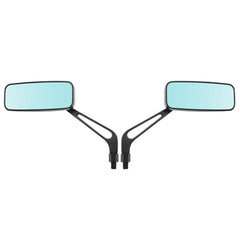 8mm 10mm Aluminum Motorcycle Rectangle Rear View Side Mirror Universal