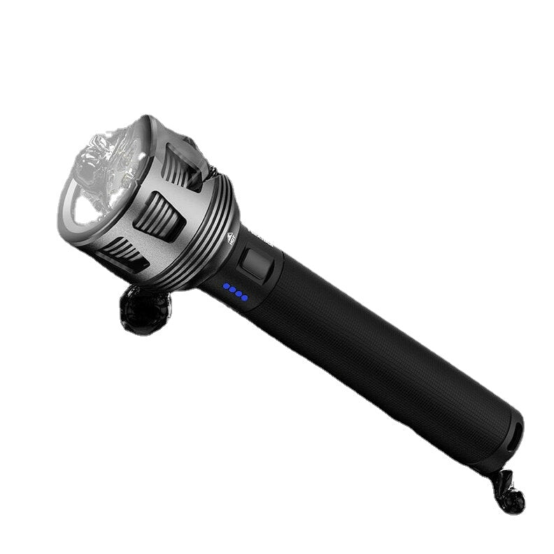 4*LED 3600lm 450m USB-C Rechargeable Flashlight Set With Powerful 10000mAh 26650 Li-ion Battery