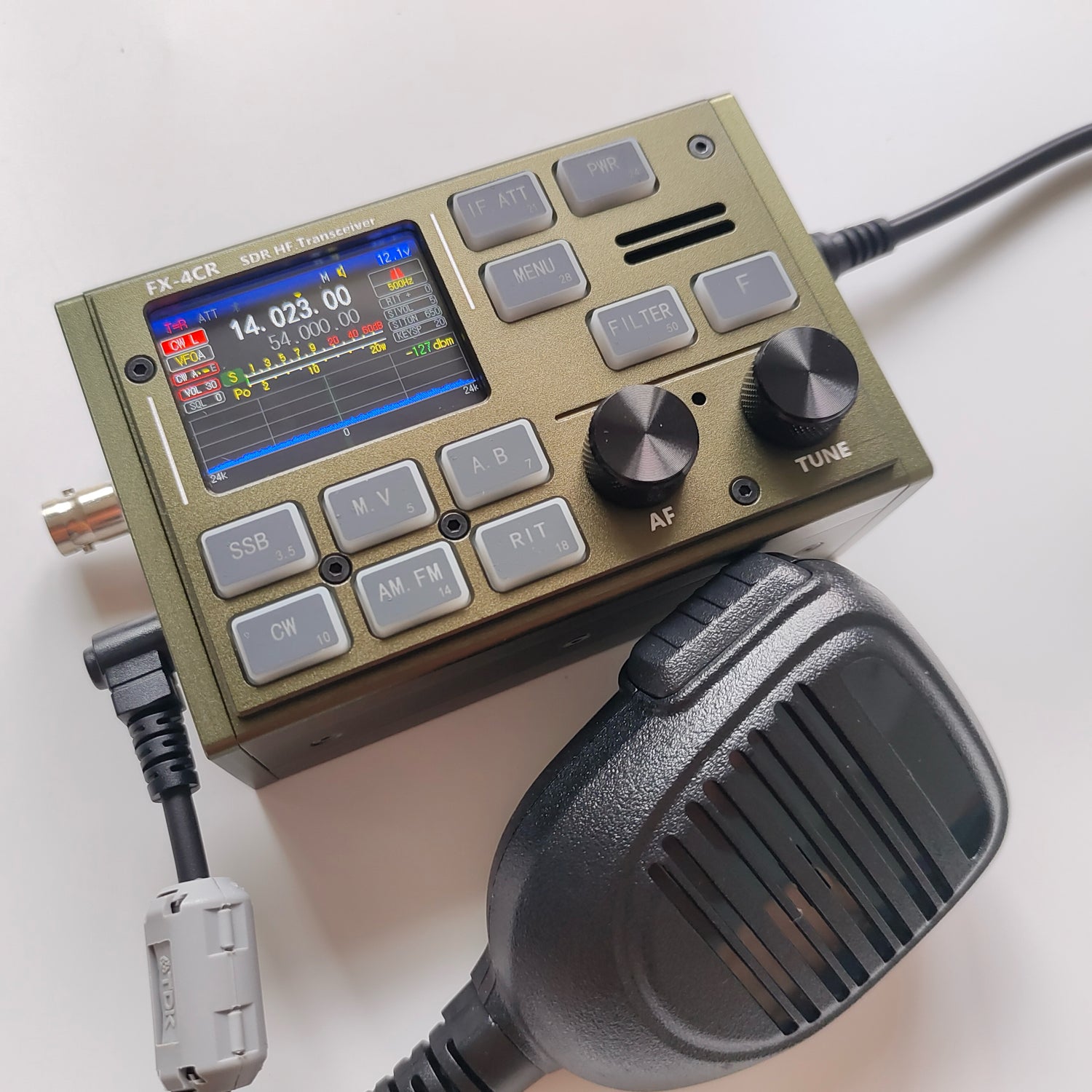 3rd Generation V3 Radio SDR HF Transceiver 1-20W Adjustable Power USB LSB CW AM FM Modes Bluetooth Type-C Port