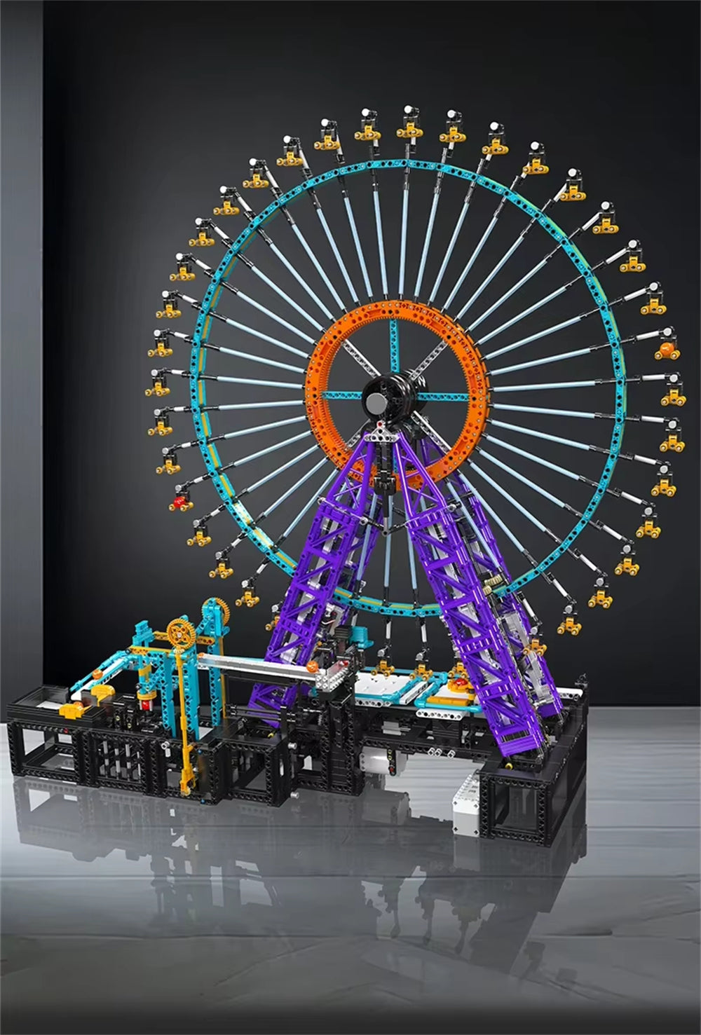 The Motorized Ball Ferris Wheel Building Block Brick Assembly Kit Kids Christmas Gift Toys