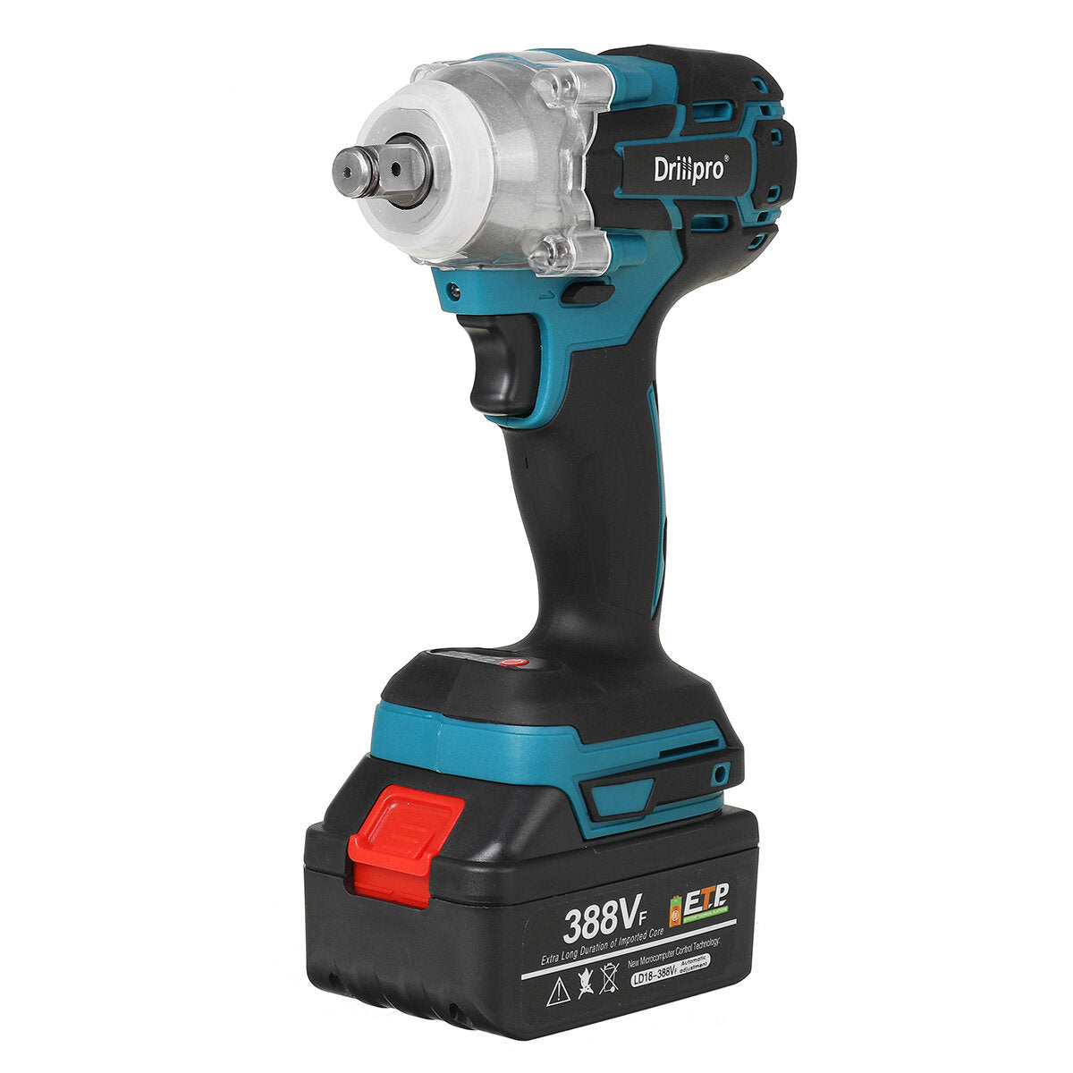 388VF 520N.m Brushless Cordless Electric Impact Wrench Rechargeable 1/2" Wrench Power Tool