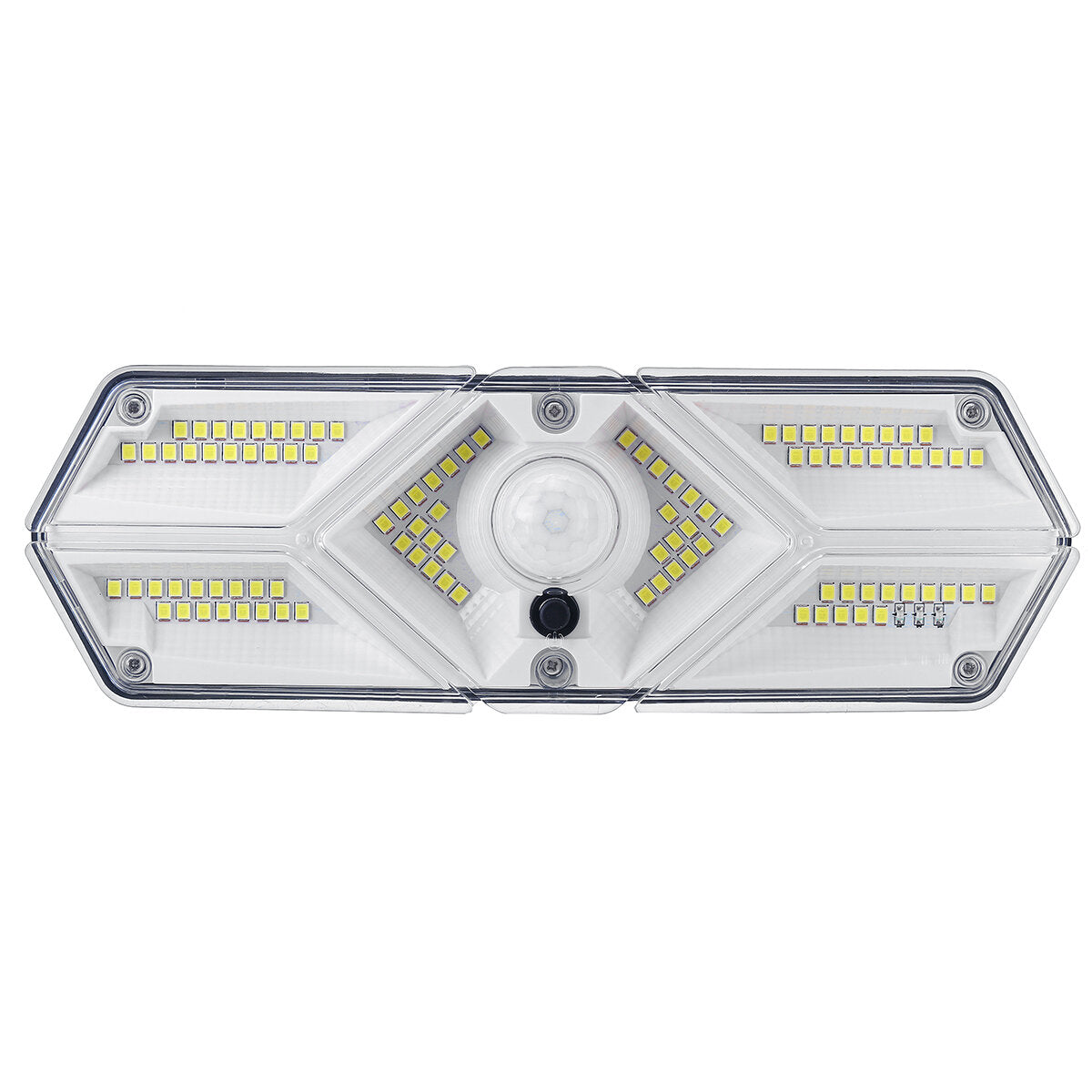 104LED Solar Powered Wall Light PIR Motion Security Flood Lamp Outdoor Light