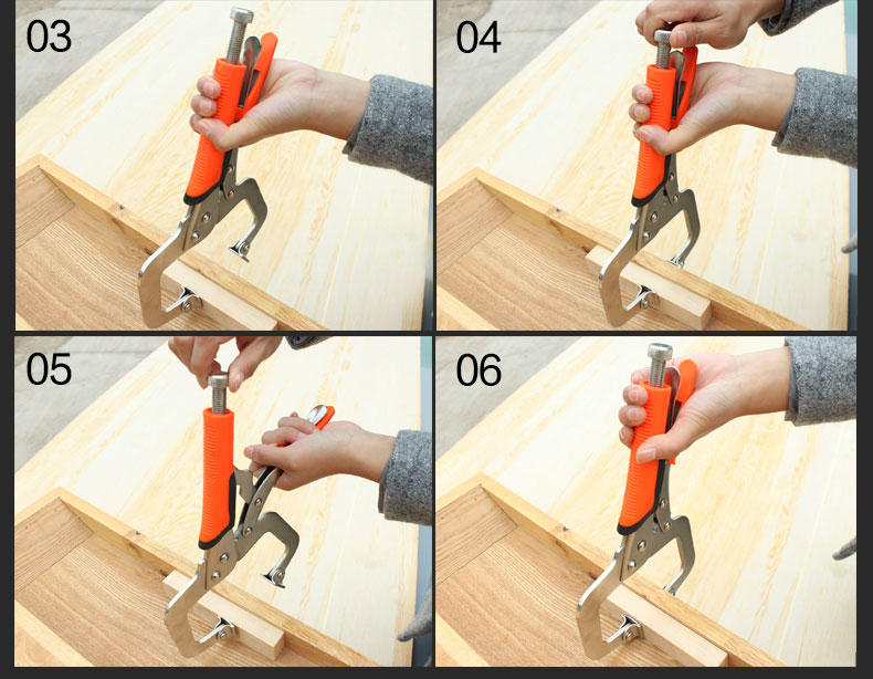 C Type D-type Crimping Pliers Square Mouth Rubber Handle Wood Working Fast Pliers