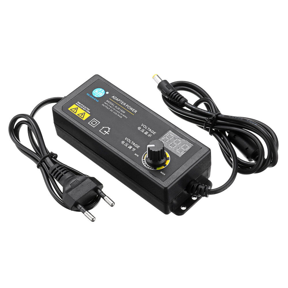 3-12V 5A Power Adapter Adjustable Voltage Adapter LED Display Switching Power Supply