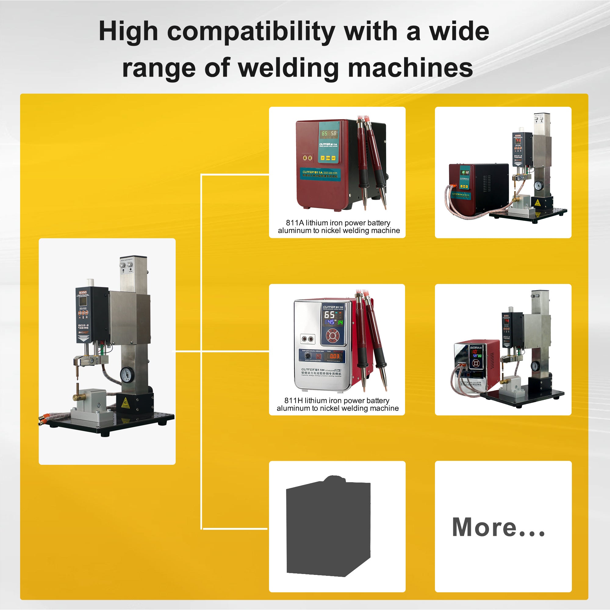 Pneumatic Column Spot Welder 6KG Pressure Butt Welding Machine For Lithium Battery Pack