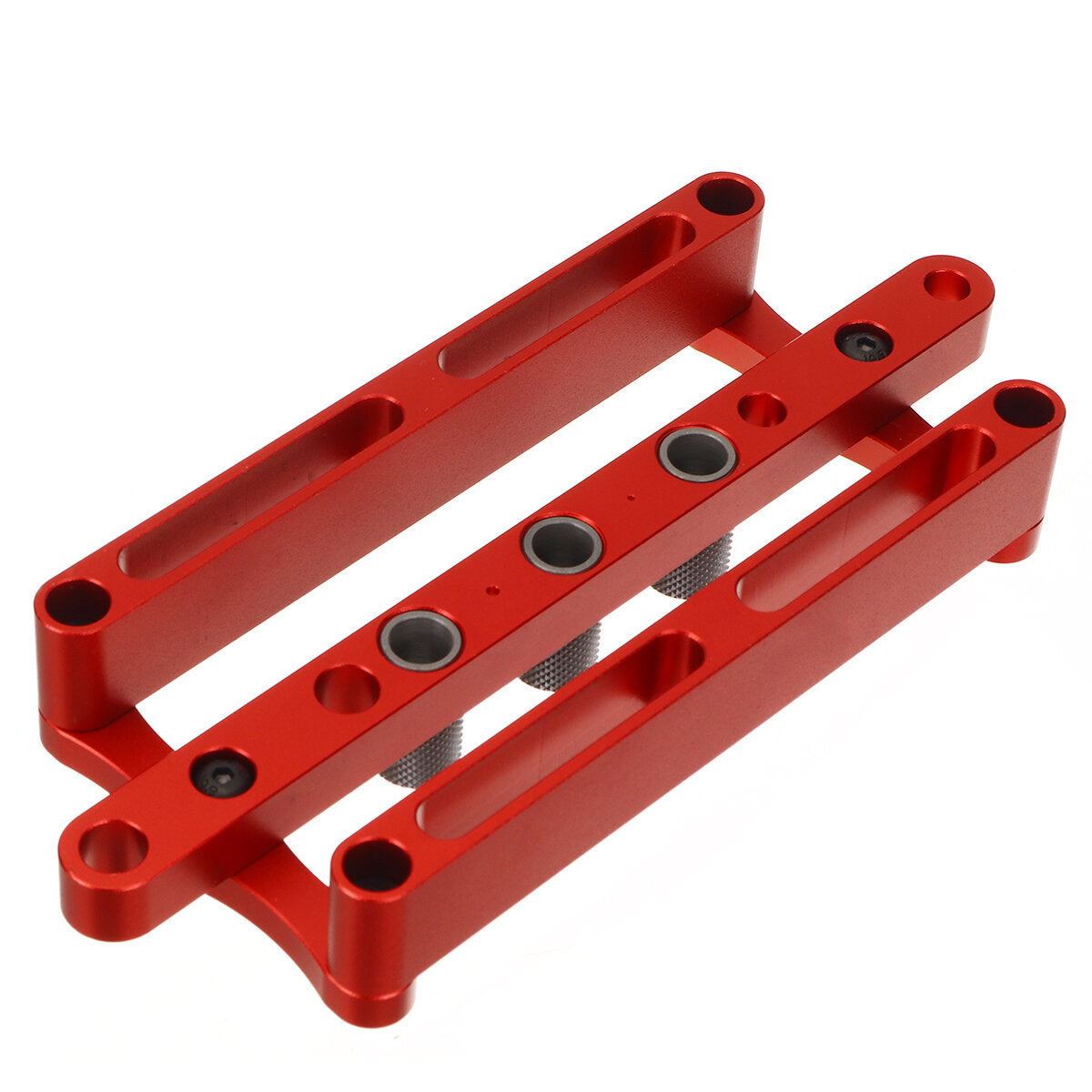 Self-Centering Doweling Jig for Woodworking - Metric & Inch Dowel Punch Locator Drilling Tool
