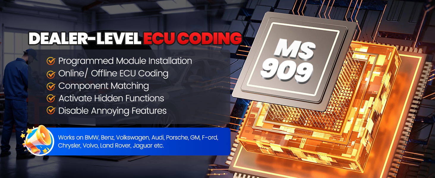 Car Diagnostic Scanner, ECU Programming, 3000+ Active Tests, 40+ Reset Services, OEM Diagnostics, CAN FD & DoIP