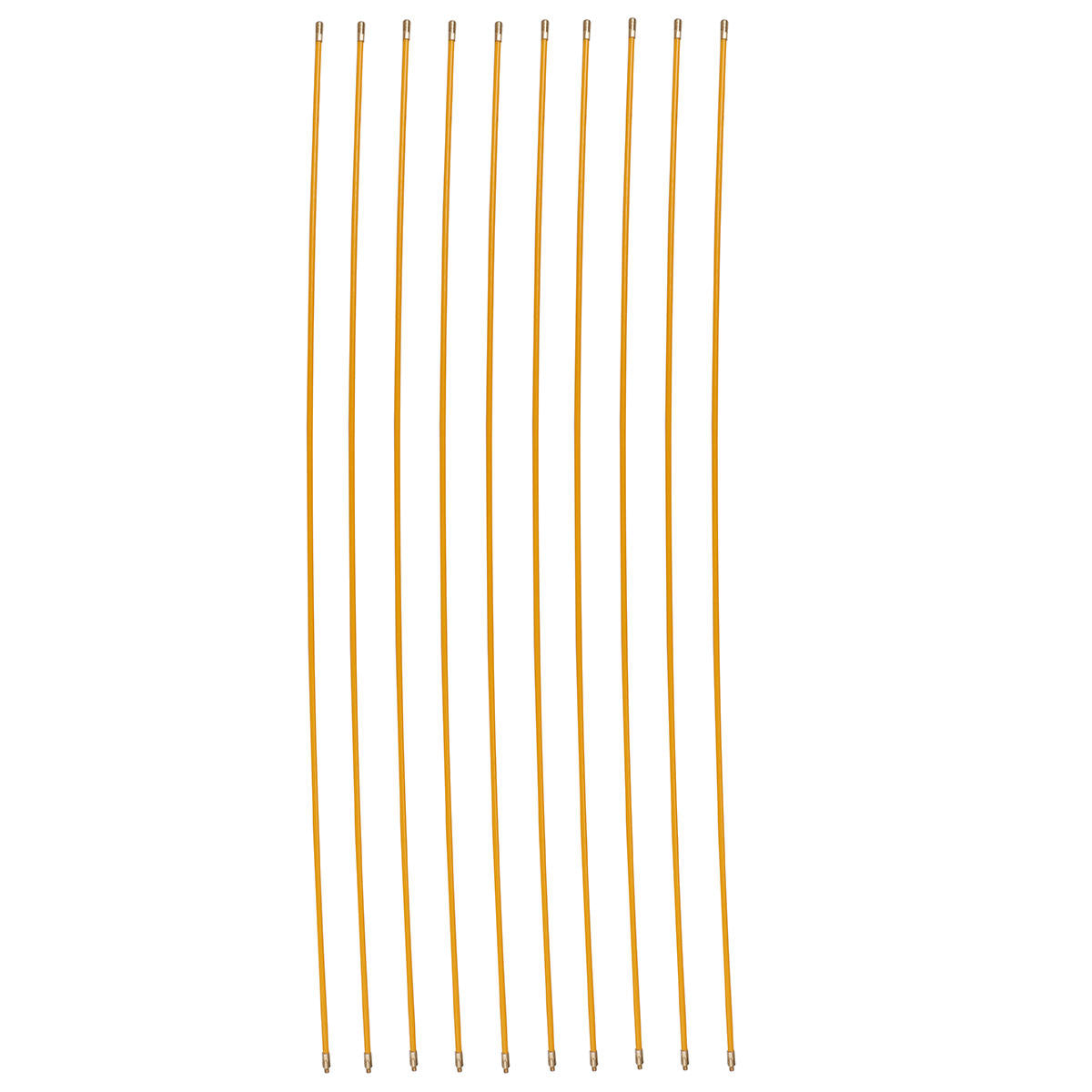 10Pcs 6mm 1M Fiberglass Wire Cable Puller Rod Electrician Push Puller Duct Fish Tape