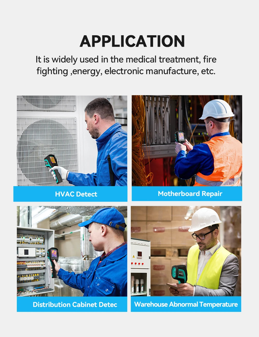 GreenZech Industrial 256-A | 256x192 HD Thermal Imaging Camera | Professional 3.5" Handheld Infrared Diagnostic Station
