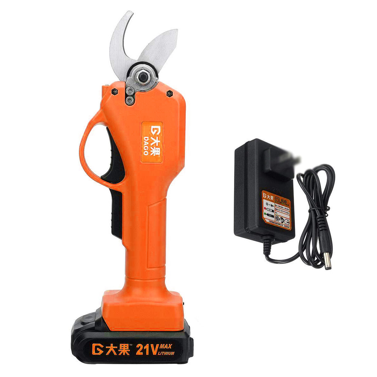 21V 30mm Rechargeable Electric Pruning Shears Electric Tree Branches Cutter