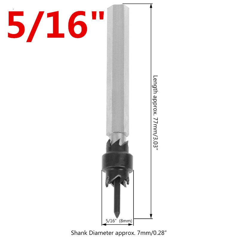 3/8 or 5/16 Inch HSS Double Sided Rotary Spot Weld Cutter Drill Bit Welds Remover Tool