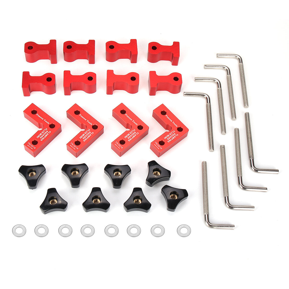 90-Degree Angle Clamps Kit for Woodworking - 28PCS Aluminum Alloy, Easy to Use, Durable, Perfect for Cabinets & Frames