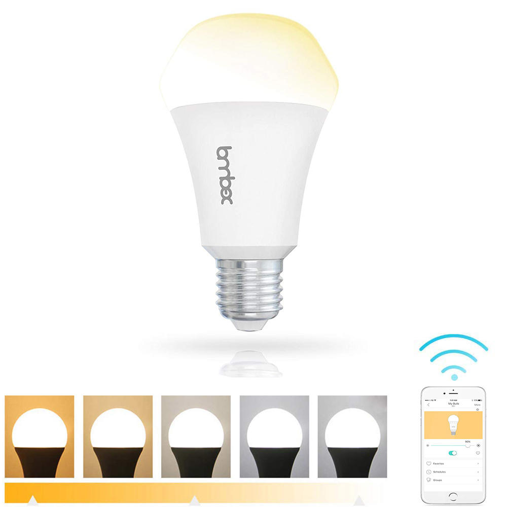 E27 10W Dimmable Warm White To Daylight WIFI APP Control Smart LED Light Bulb AC110-255V