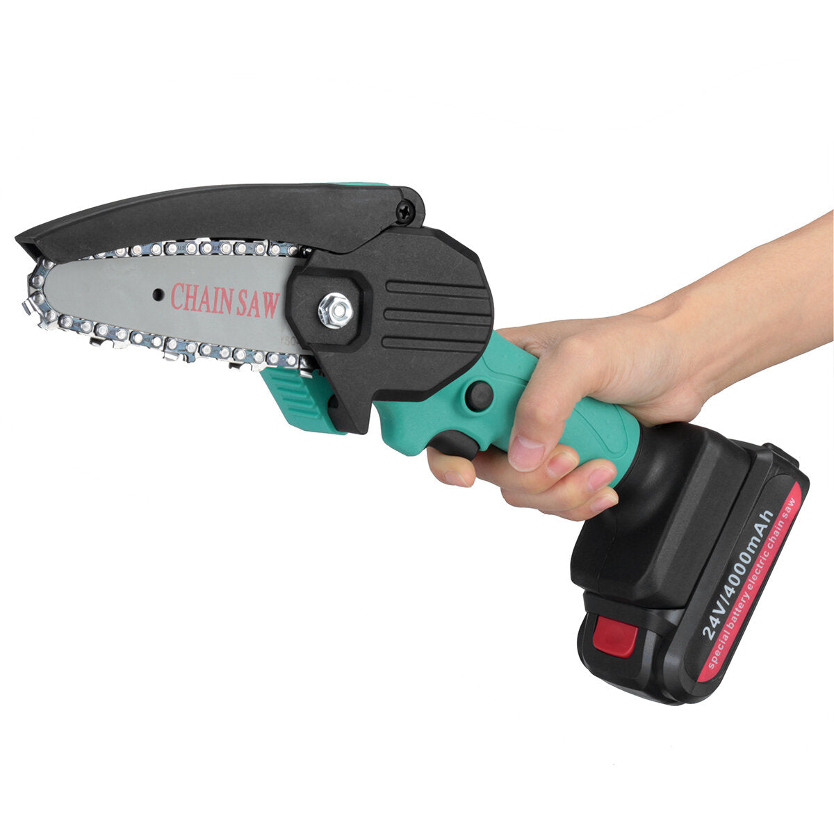 4 Inch Electric Chain Saw Chainsaw Wood Cutter Garden Tool 21-24V