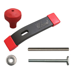 Woodworking T-Slot Compression Plate with Ball Handle, M8 T-Screw, Durable Plastic & Aluminum, Secure Fastening, 2-Pack