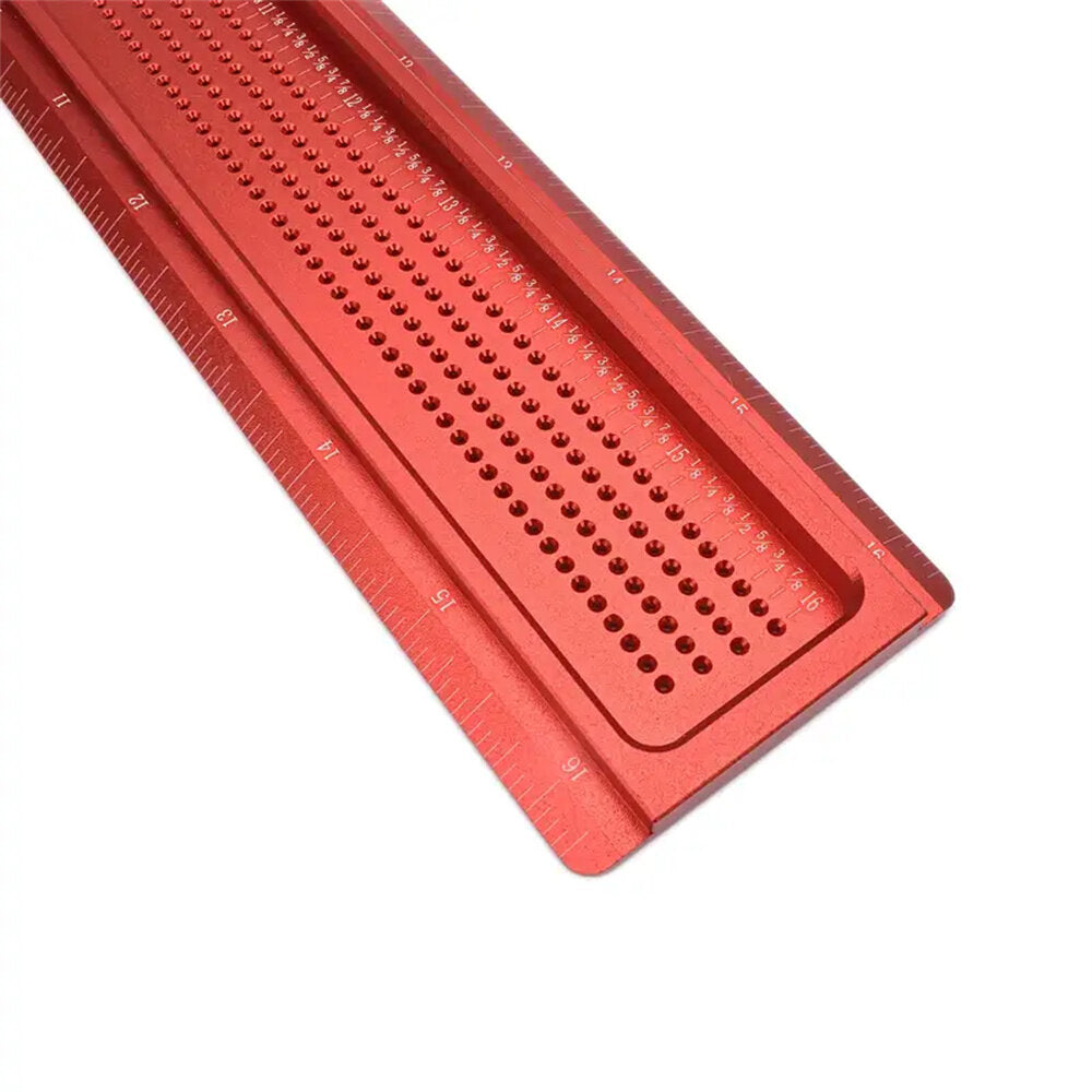 Aluminum Alloy T-Square Marking Ruler - 16"/20" for Accurate Scribing & Hole Positioning, Lightweight & Durable Tool