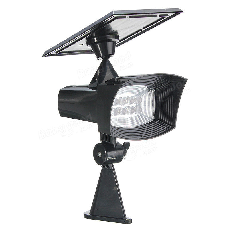 8 LED Pure White Solar Spot Lightt Outdooors Garden Lawn Landscape Path Lamp