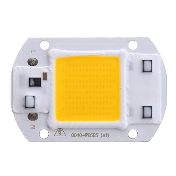 AC110V/220V 20W 30W 50W White/Warm White COB LED Chip 40X60mm for DIY Flood Light