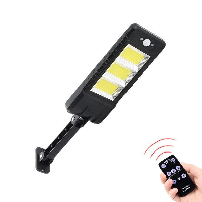 60LED/120COB Solar Lamp Motion Sensor IP65 Wall Light  Outdoor Remote Control