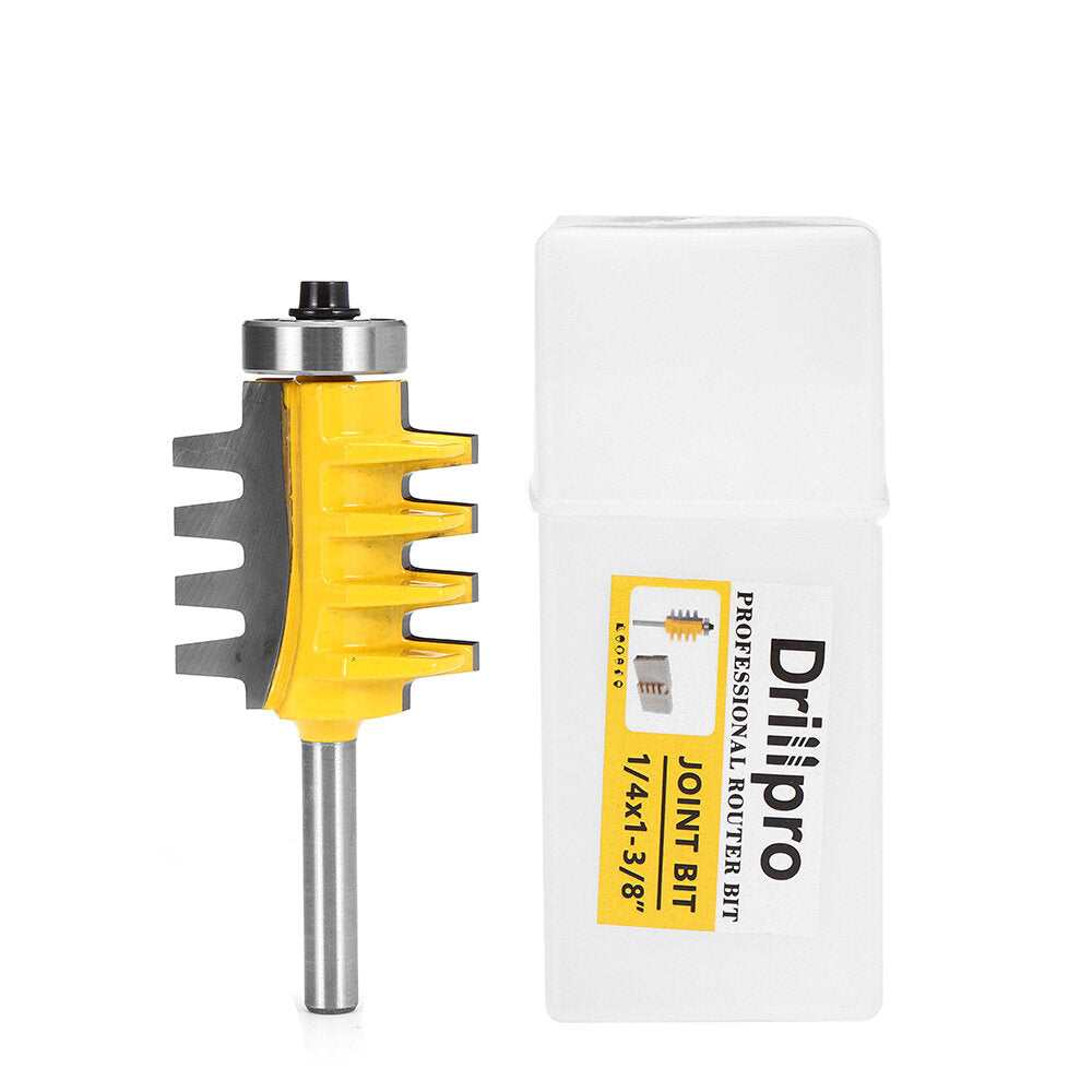 T-Slot Finger Joint Router Bit 1/2 or 1/4 Inch Shank Reversible for Woodworking Cutting
