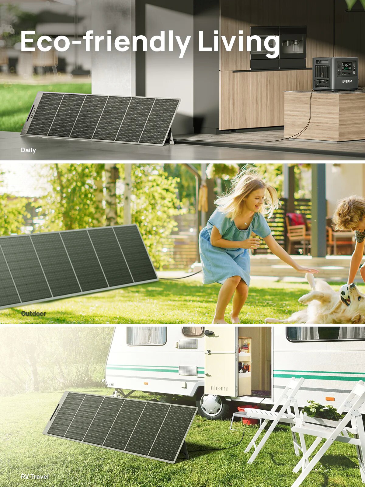 400W Lightweight Portable Solar Panels Foldable Mono Cell Solar Charger with USB DC Outputs IP65 Waterproof Solar Panel for RV Outdoor Camping