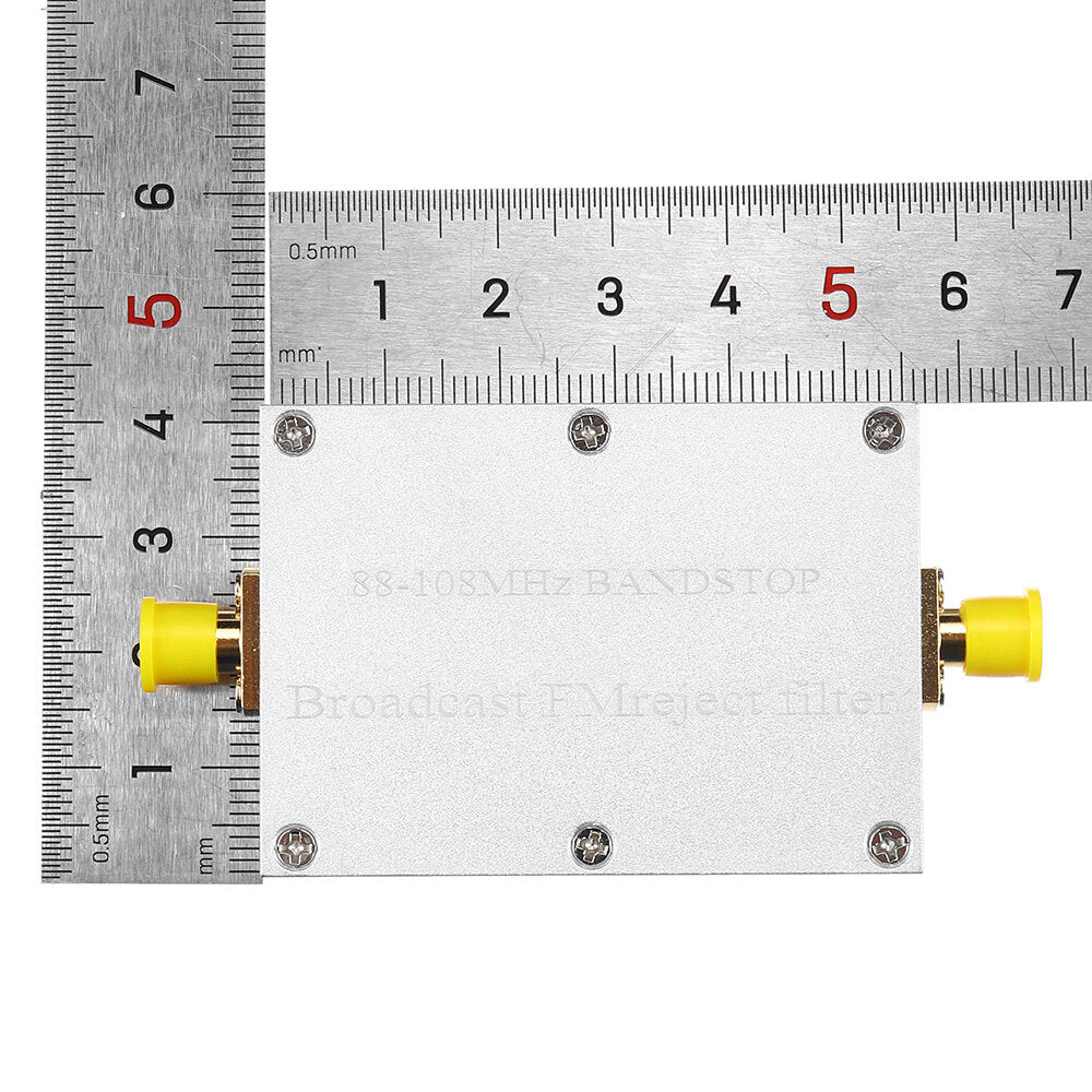 88-108MHZ Band Stop Filter RTL-SDR Blog Broadcast with FM Male Connector to SMA Male Connector