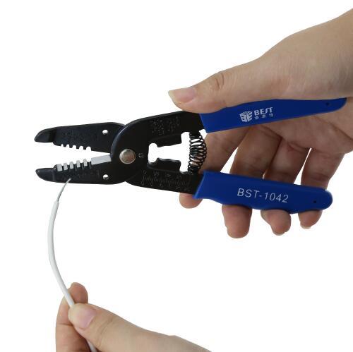 Portable Wire Stripper Plier Crimper Cable Stripping Crimping Cutter Hand Tool