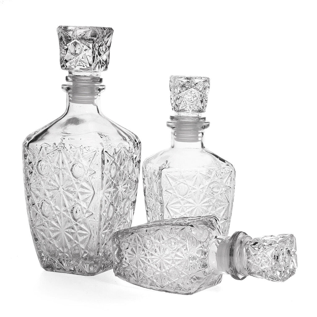 Portable Liquid Decanter Drinking Glass Decanter Alcohol Clear Bottle Carafe