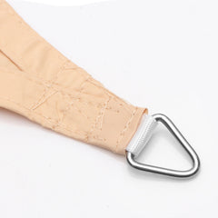 12x12x12ft Beige Triangle Sun Shade Sails for Patio Garden Outdoor Facility and Activities