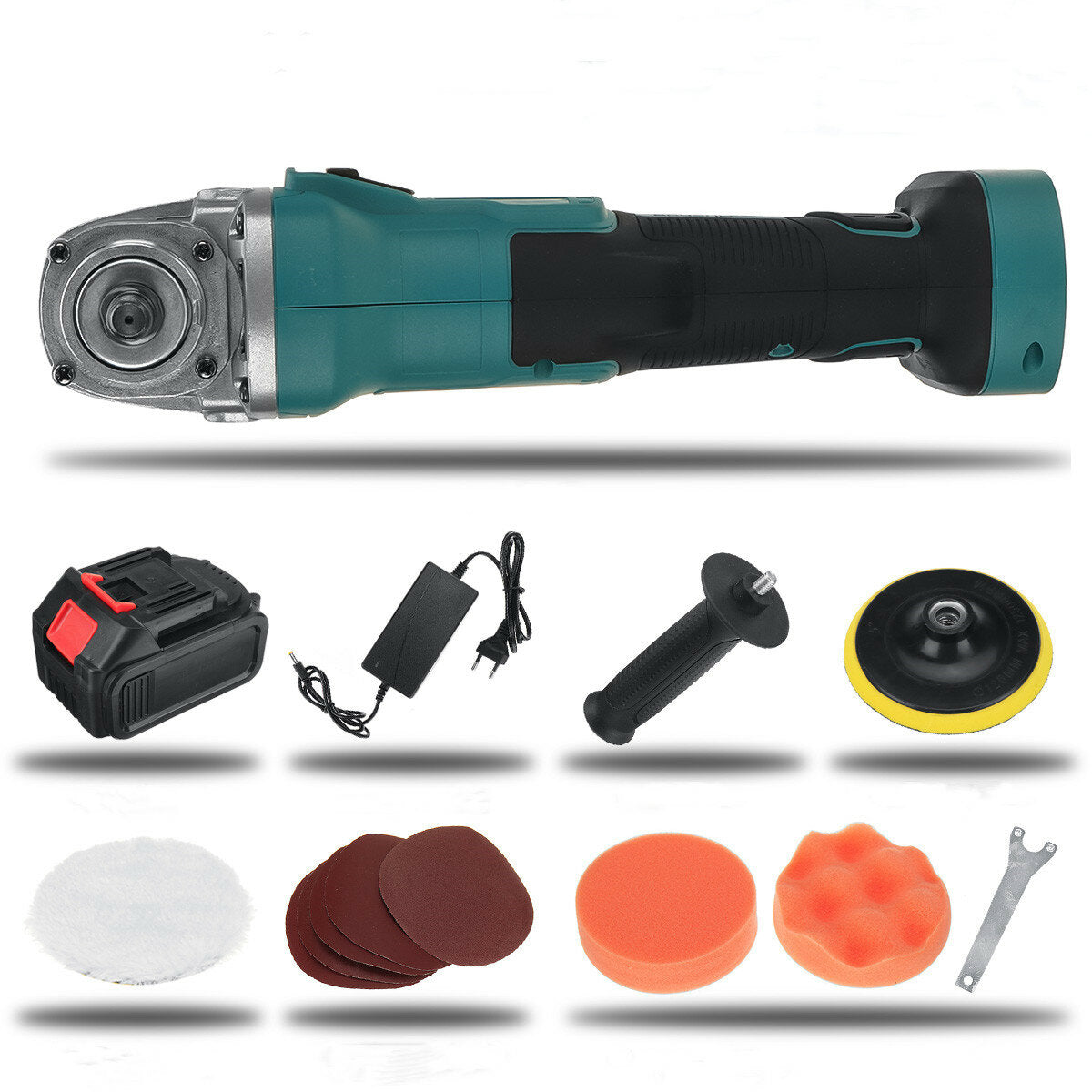 1580W Cordless Polisher Car Polishing Tool Sander Buffing Waxing Machine For Makkita 18V Battery