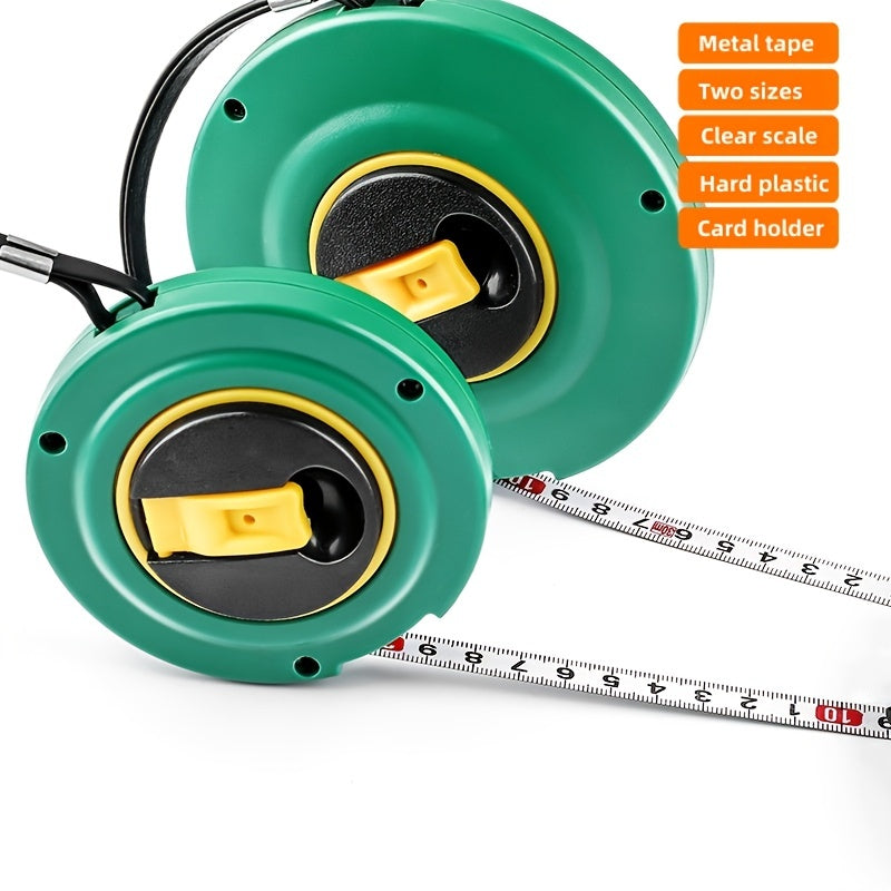 20/50m Portable Disc Ruler with Metal Paint Strip Steel Tape Measure for Woodworking