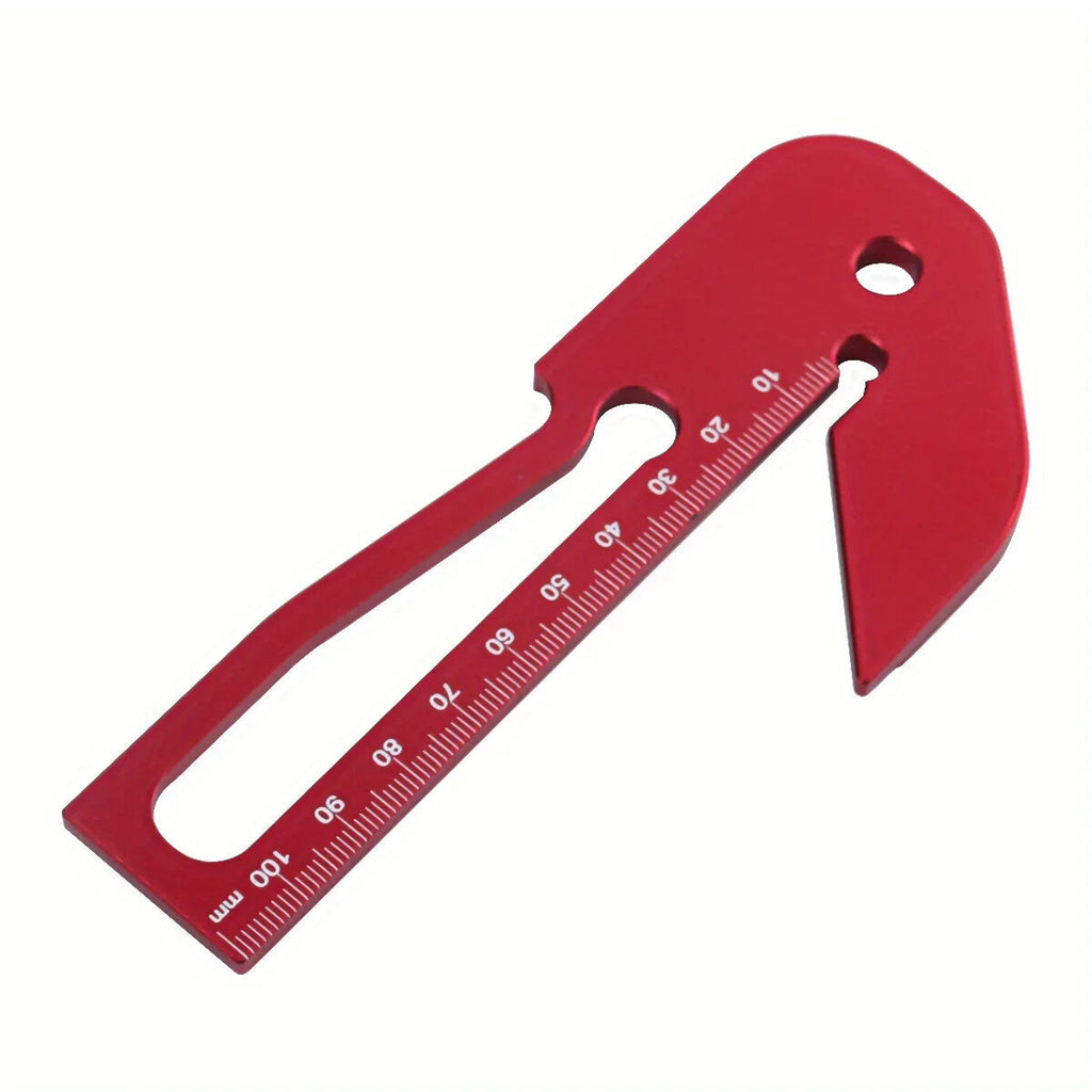Accurate Center Finder & Dual-Angle Scribe Tool - Premium Aluminum Alloy, Compact Design for Woodworking Projects