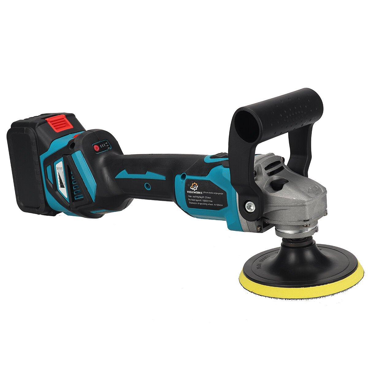 2 IN 1 Brushless lithium Battery Six-Speed Speed Regulation Polisher Angle Grinder 18V Battery